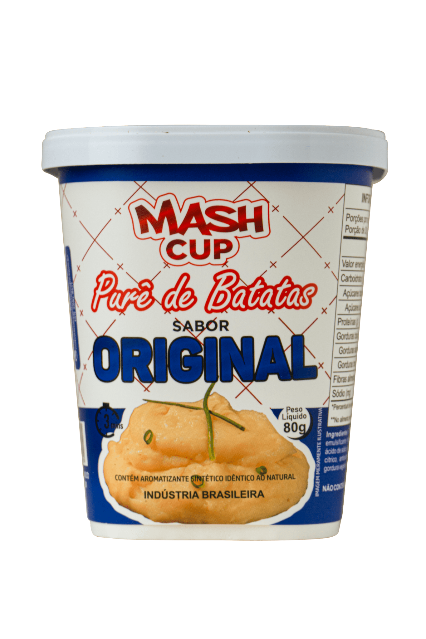 Mash Cup sabor Original - purê de batata instantâneo cremoso no copo