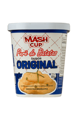 Kit Mash Cup - 5 Sabores de Purê de Batata Instantâneo